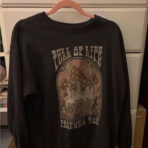 Hollister Black Crewneck Sweater with Graphic